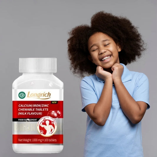 Calcium / Fer / Zinc Longrich – Os solides, énergie & immunité renforcée
