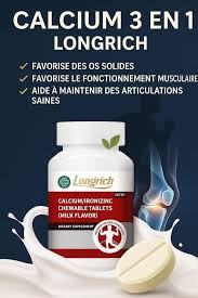 Calcium / Fer / Zinc Longrich – Os solides, énergie & immunité renforcée